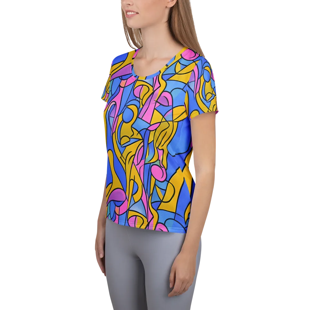 Alexander Archipenko on Women's Athletic T-Shirt — Left