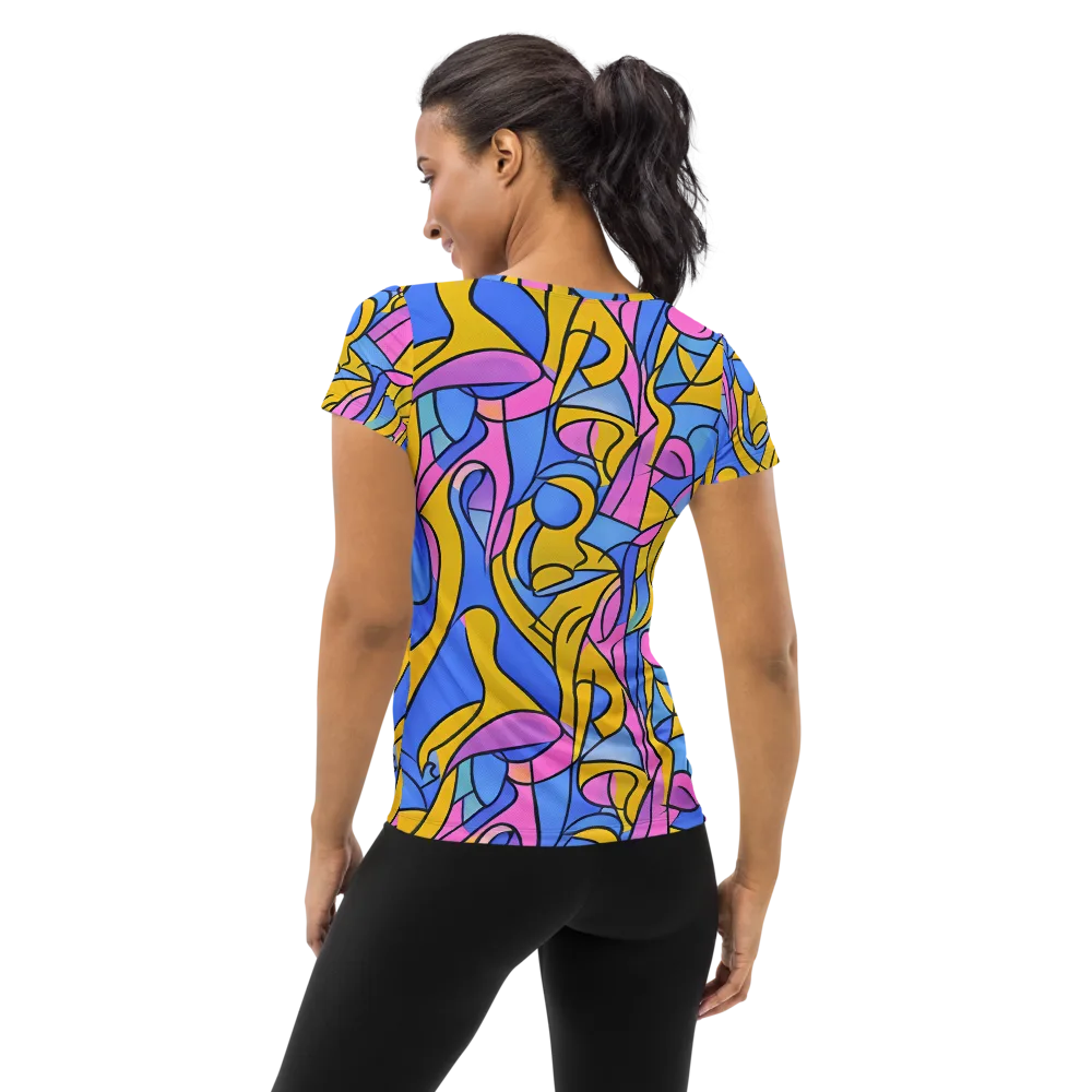 Alexander Archipenko on Women's Athletic T-Shirt — Back
