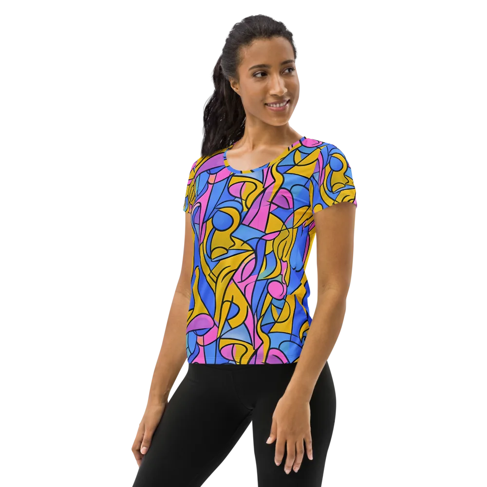 Alexander Archipenko on Women's Athletic T-Shirt — Left