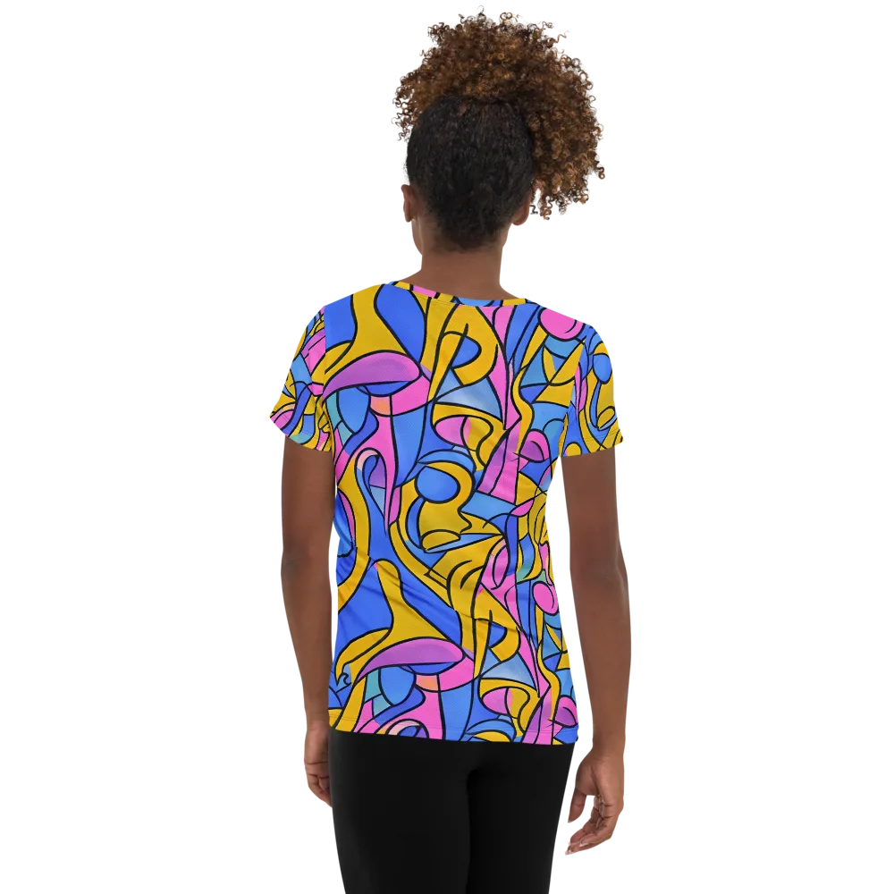 Alexander Archipenko on Women's Athletic T-Shirt — Back