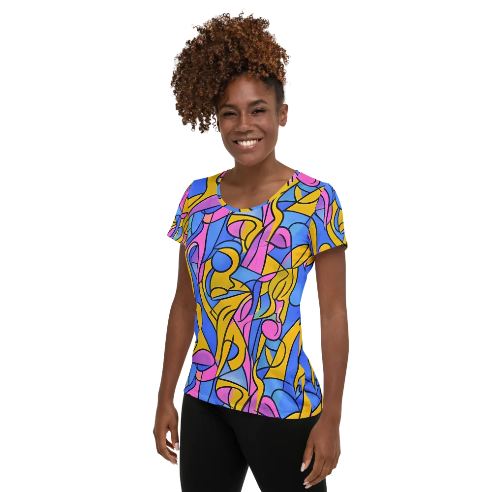 Alexander Archipenko on Women's Athletic T-Shirt — Left