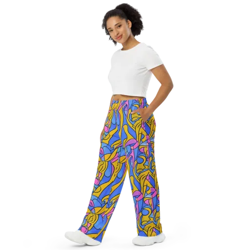 Alexander Archipenko on a Wide-Leg Pants