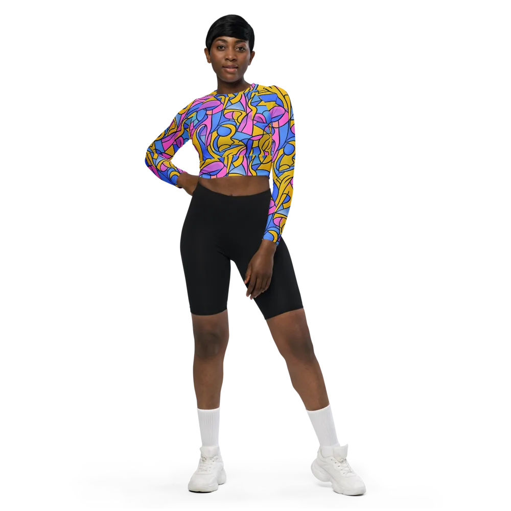 Alexander Archipenko on Long Sleeve Crop Top — Front