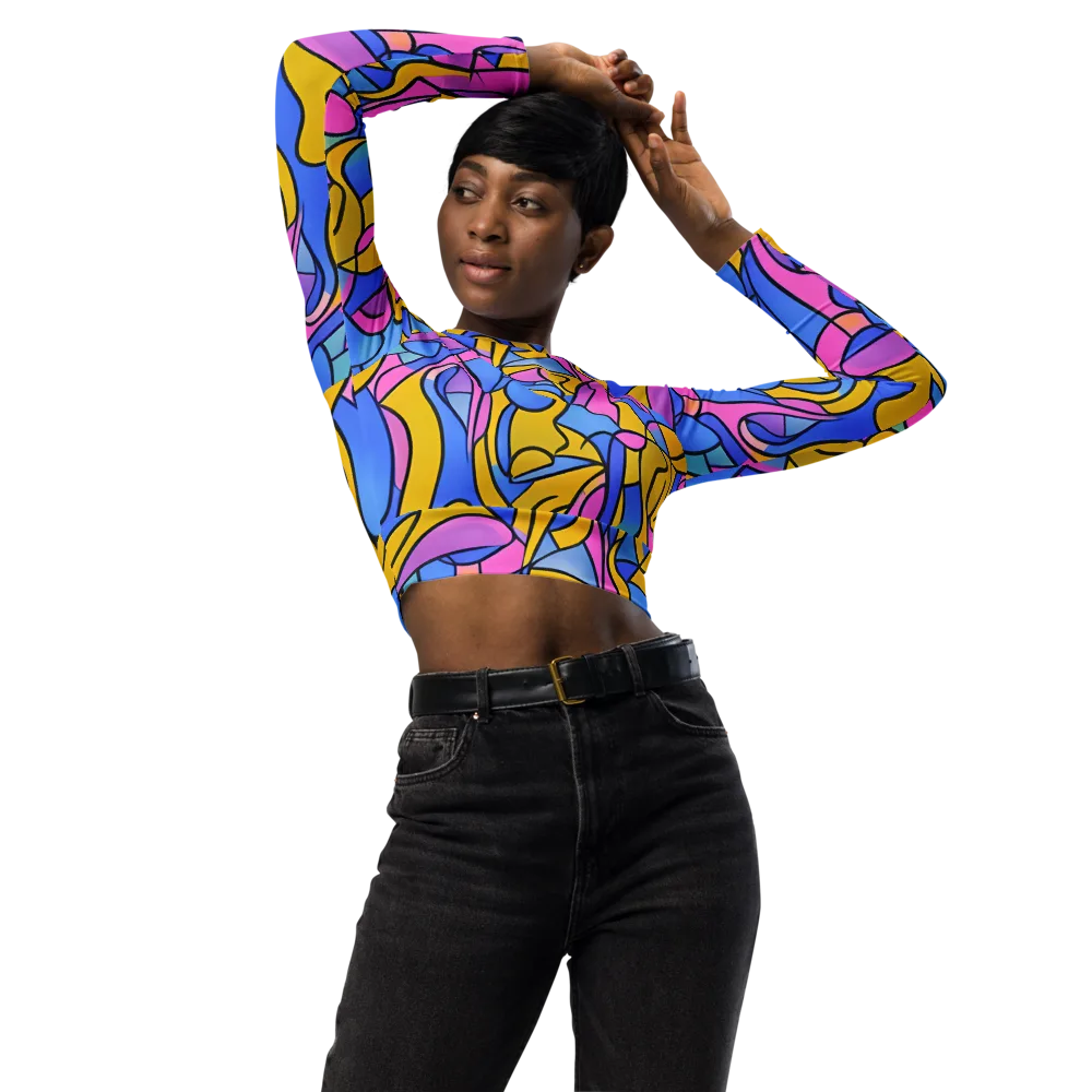 Alexander Archipenko on Long Sleeve Crop Top — Front