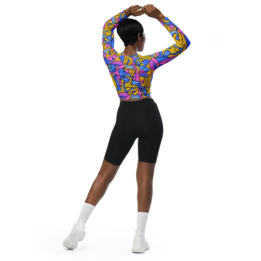 Alexander Archipenko on Long Sleeve Crop Top — Back