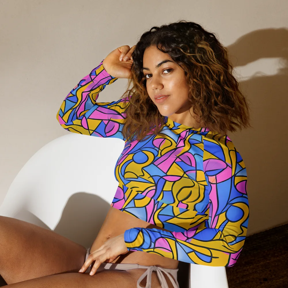 Alexander Archipenko on Long Sleeve Crop Top — Left Front