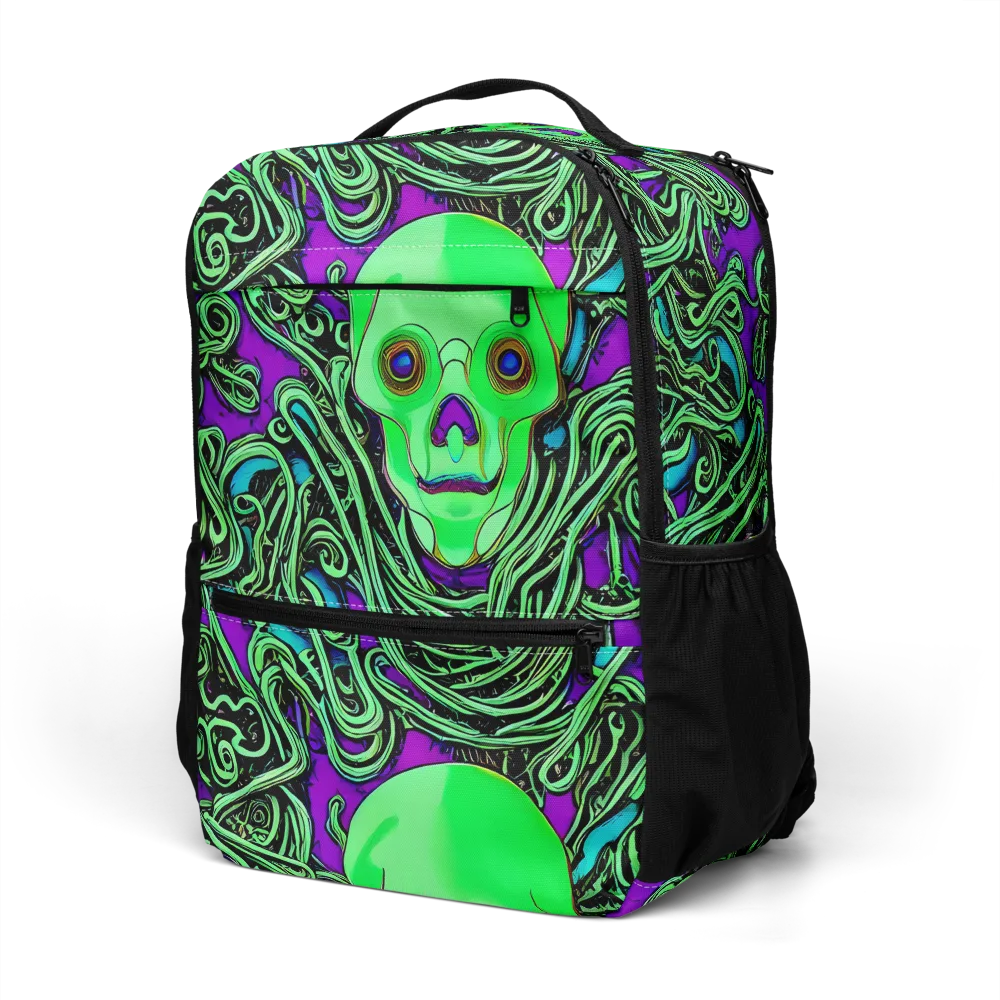 Ghostly Labyrinth on Utility Backpack — Left Front