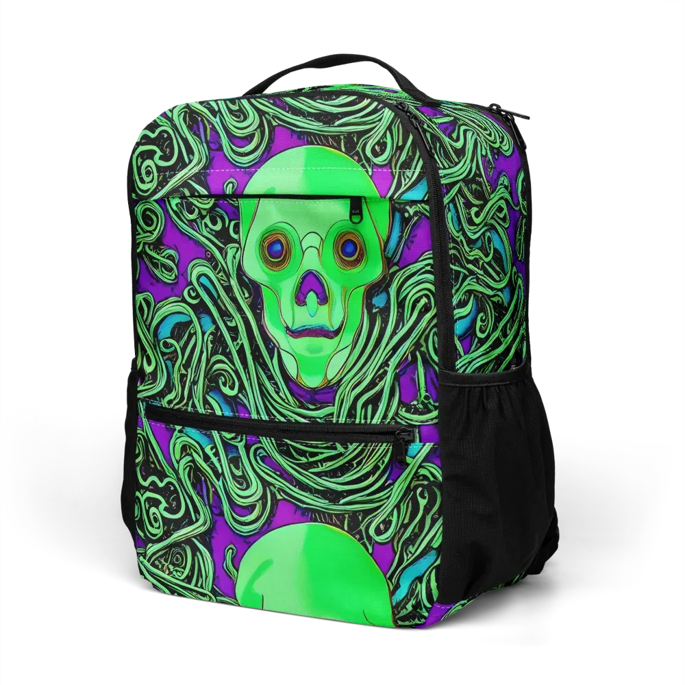 Ghostly Labyrinth on Utility Backpack — Left Front