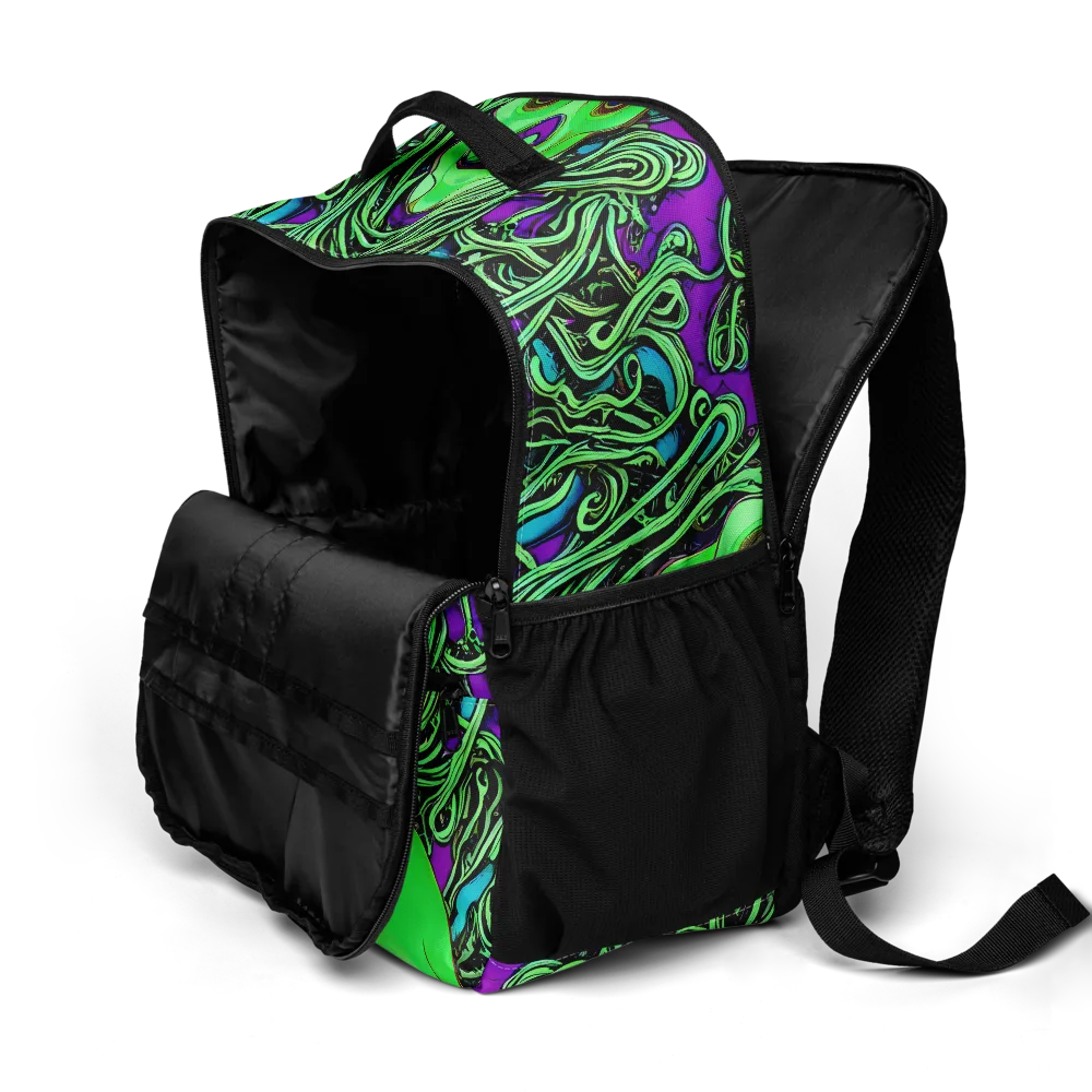 Ghostly Labyrinth on Utility Backpack — Product details 2