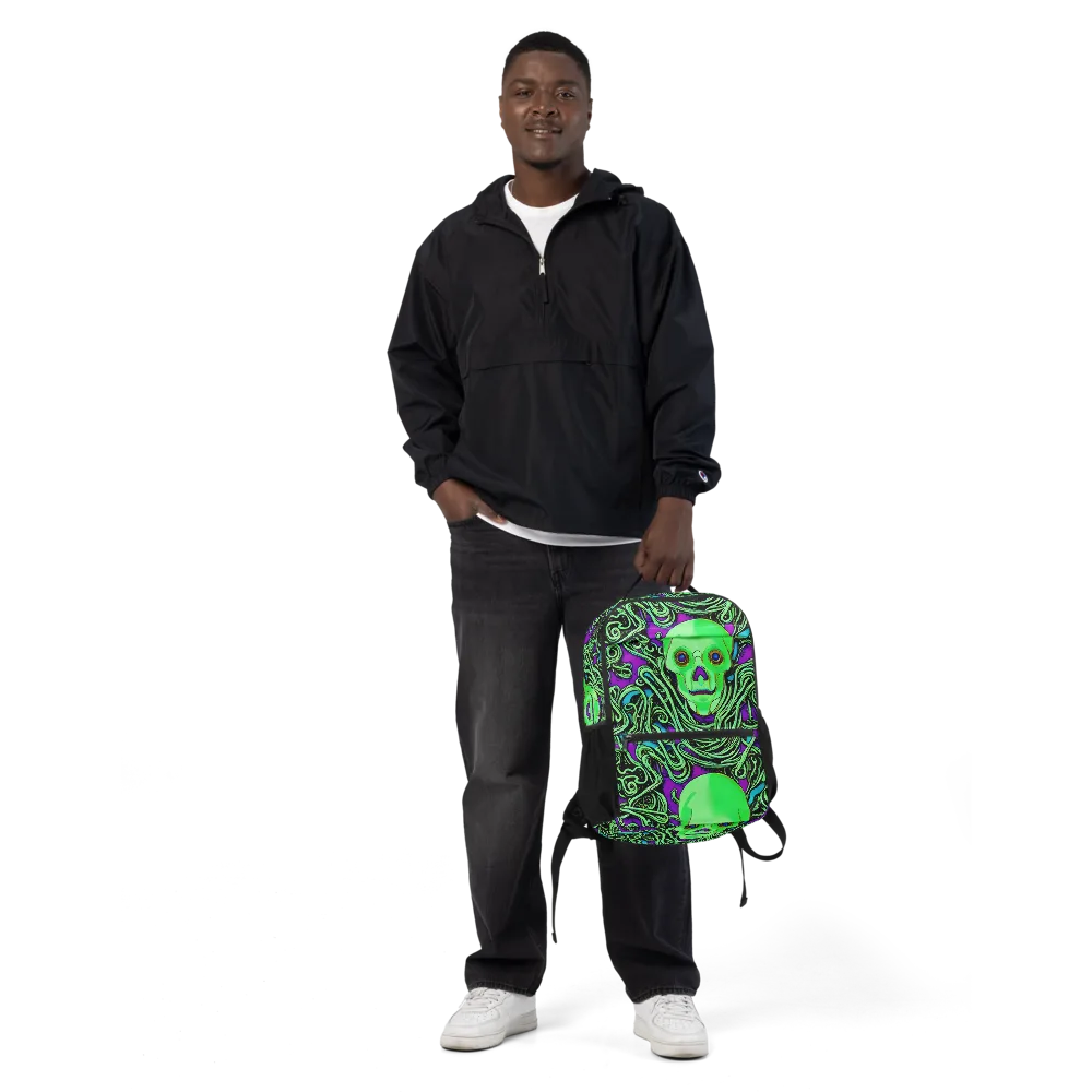 Ghostly Labyrinth on Utility Backpack — Front