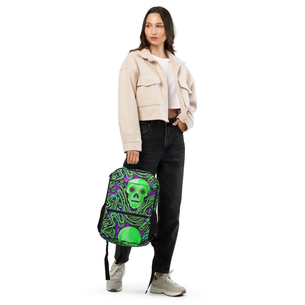 Ghostly Labyrinth on Utility Backpack — Front
