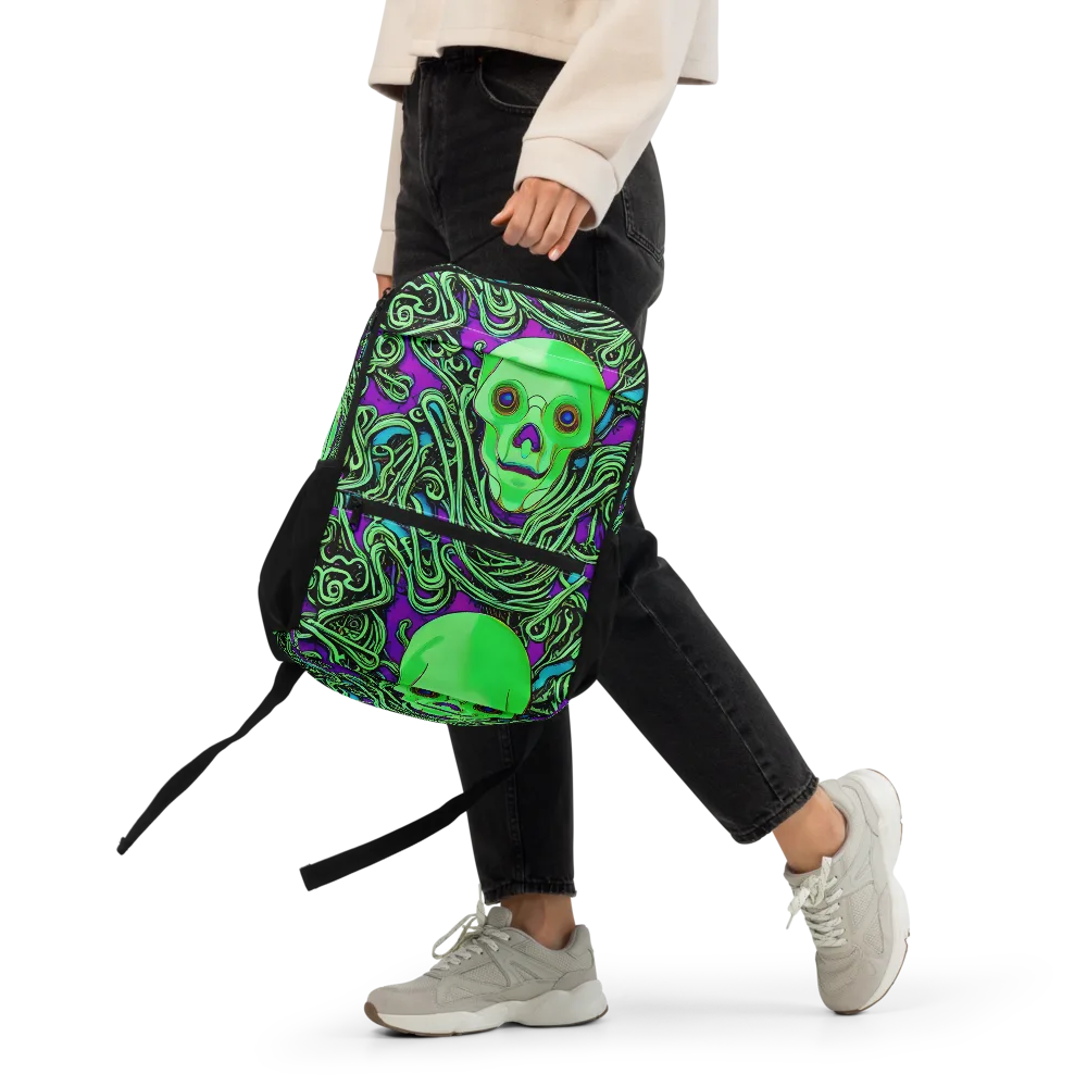Ghostly Labyrinth on Utility Backpack — Front