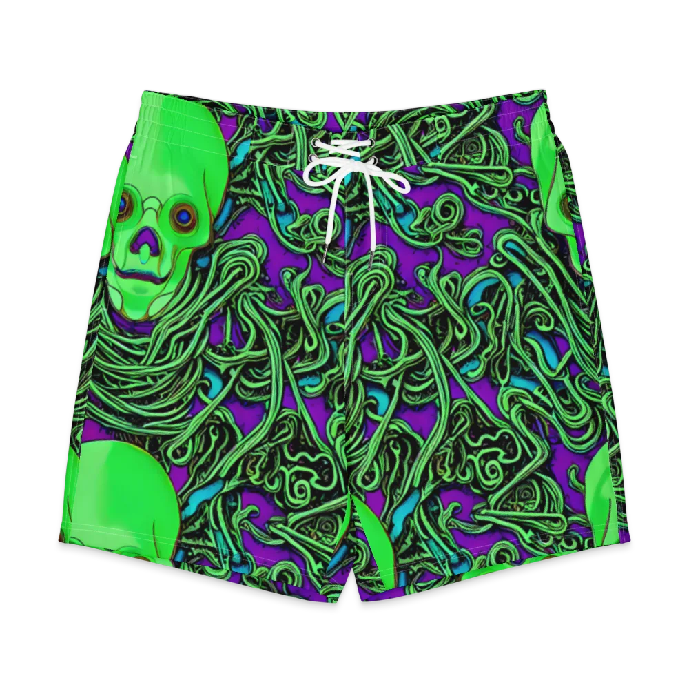 Ghostly Labyrinth on Men's Board Shorts — Front