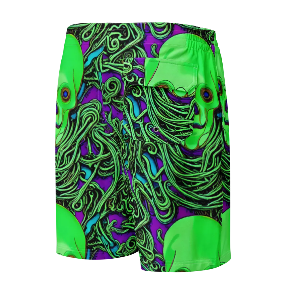 Ghostly Labyrinth on Men's Board Shorts — Back