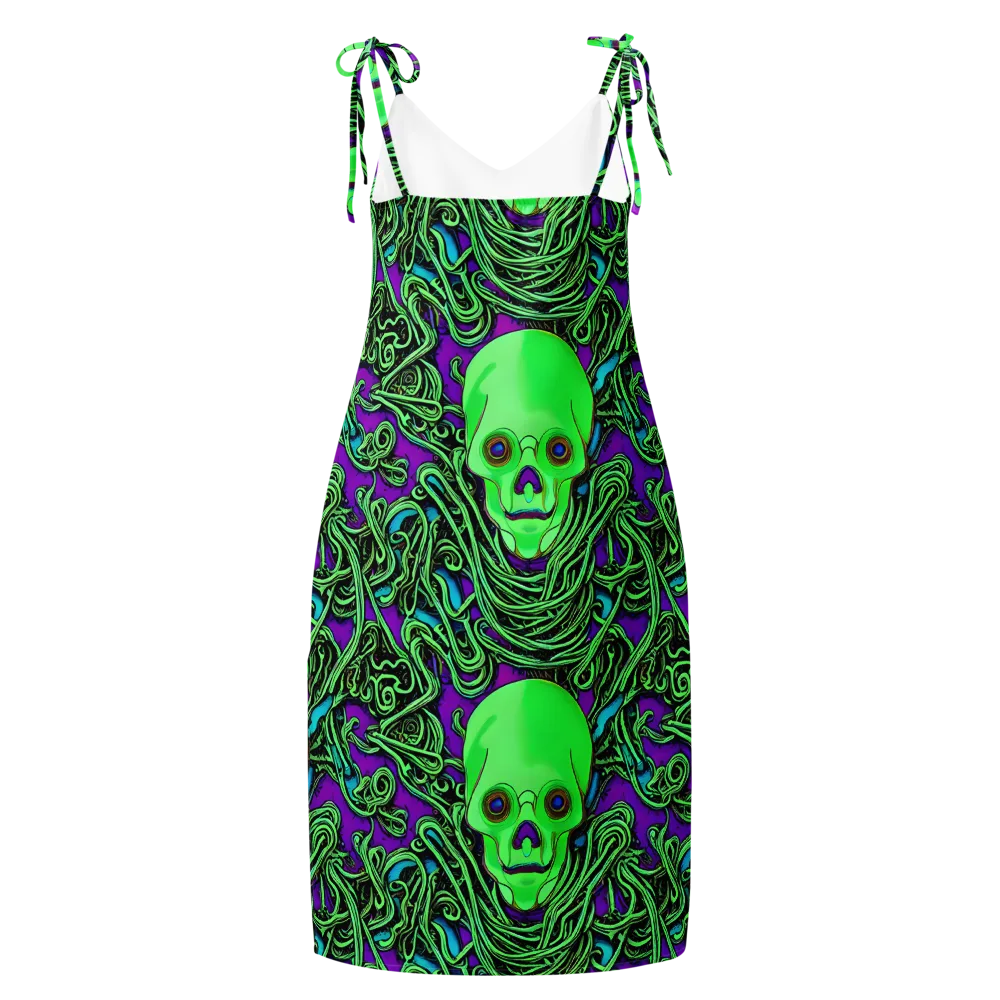 Ghostly Labyrinth on Slip Dress — Back