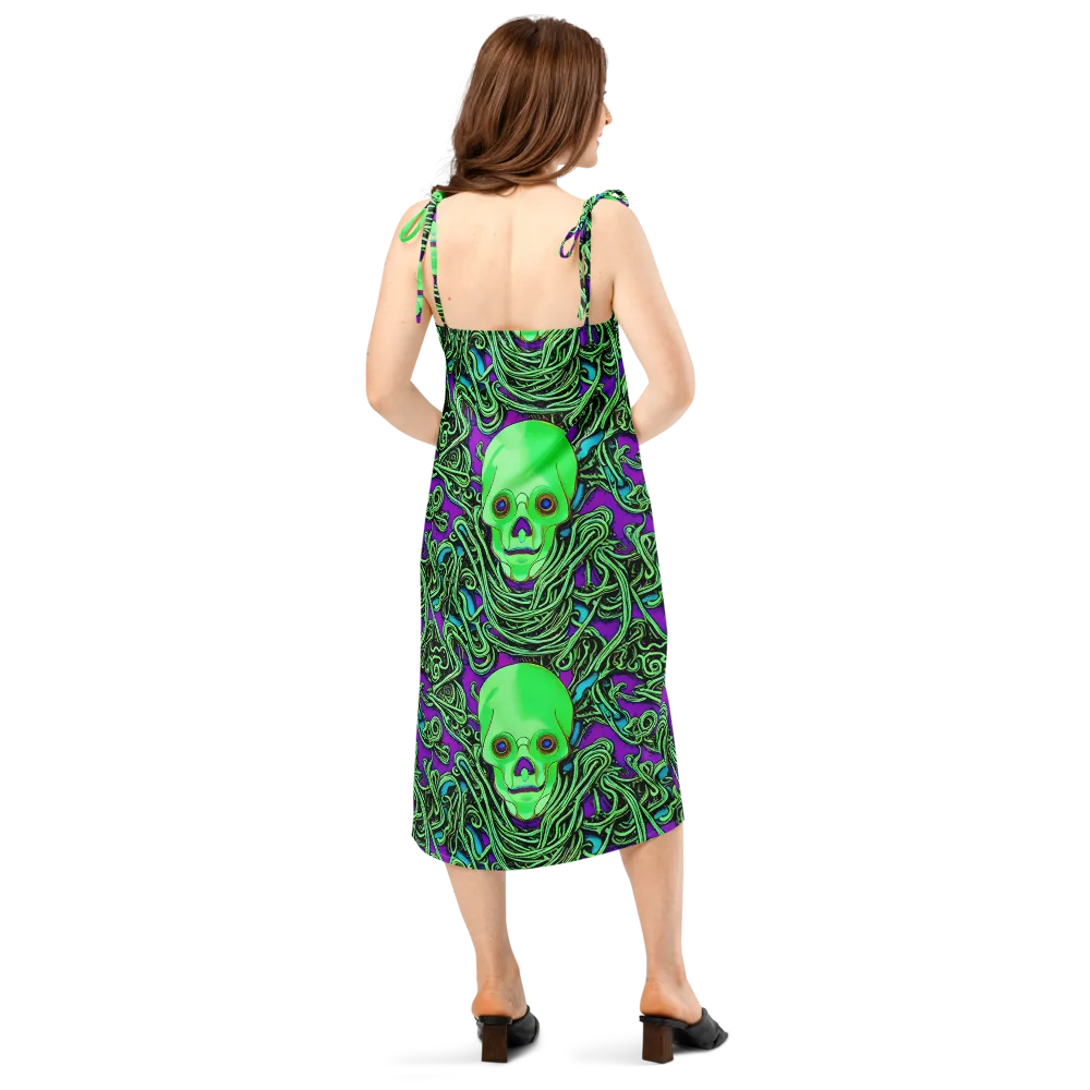 Ghostly Labyrinth on Slip Dress — Back