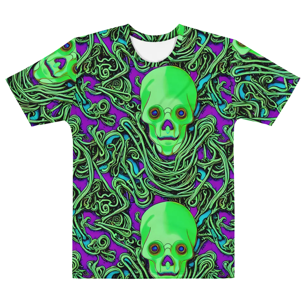 Ghostly Labyrinth on Men's Cotton Crew Neck T-Shirt — Front