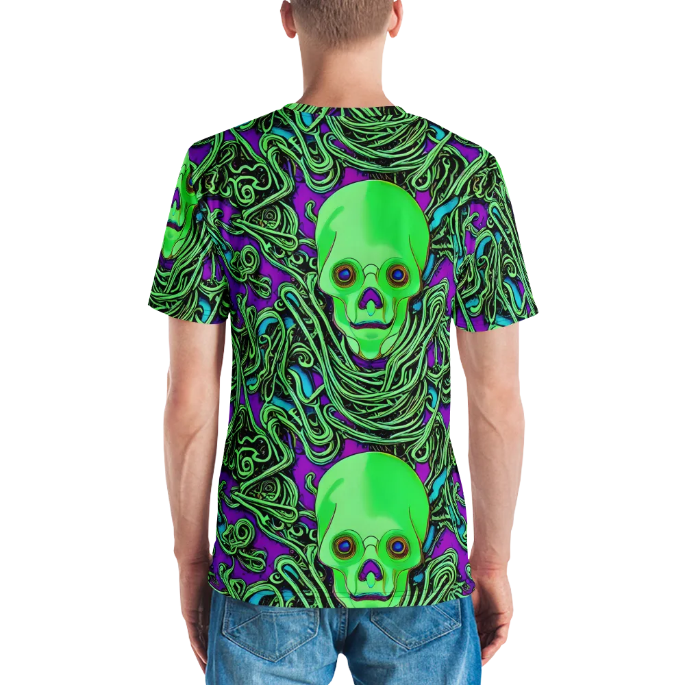 Ghostly Labyrinth on Men's Crew Neck T-Shirt — Back