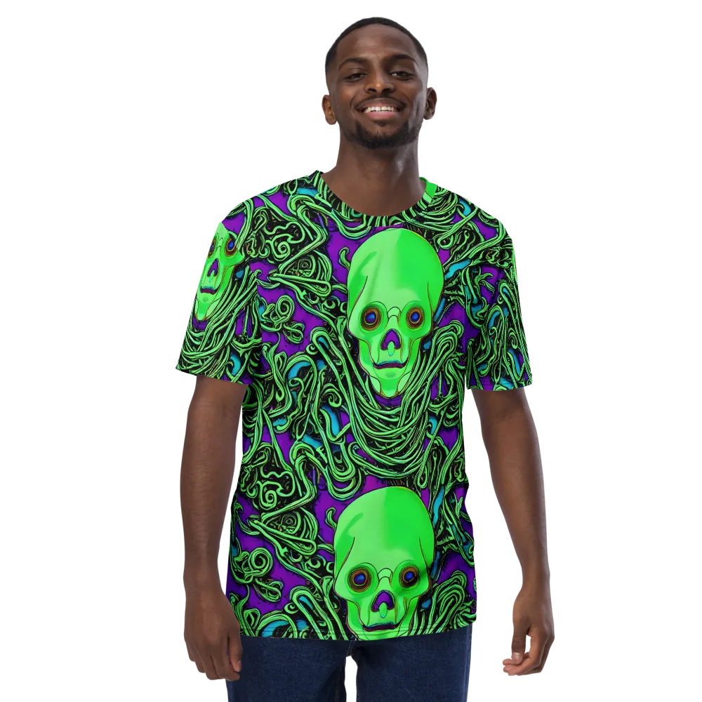 Ghostly Labyrinth on Men's Crew Neck T-Shirt — Front