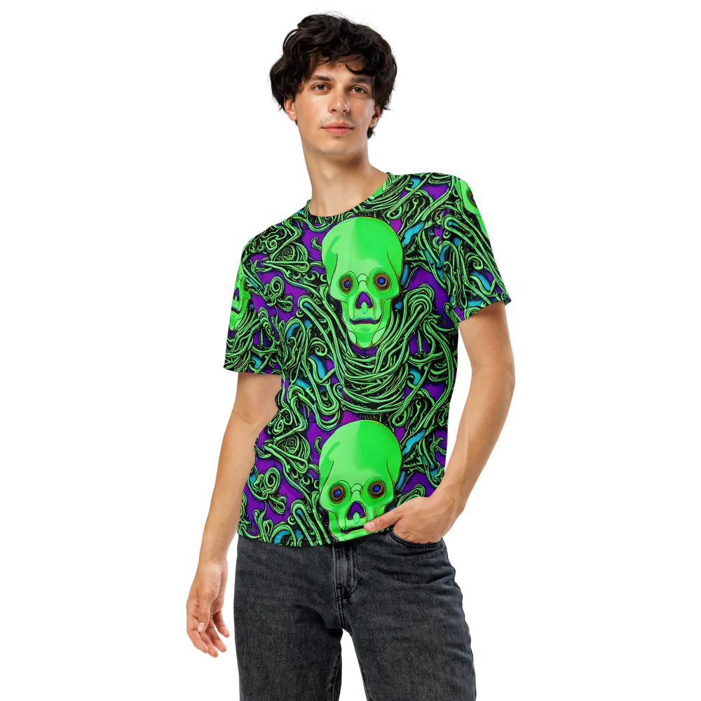 Ghostly Labyrinth on Men's Crew Neck T-Shirt — Front