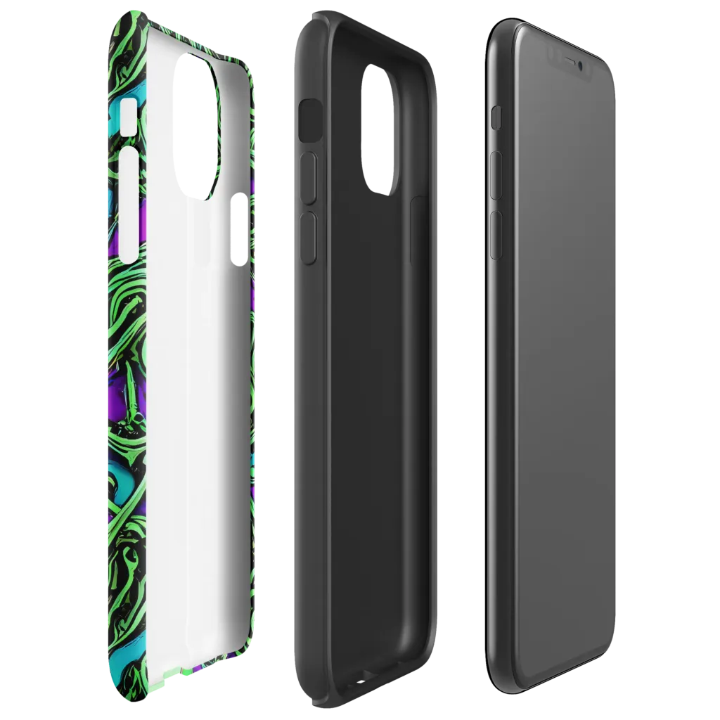 Ghostly Labyrinth on Tough Case for iPhone® — Right