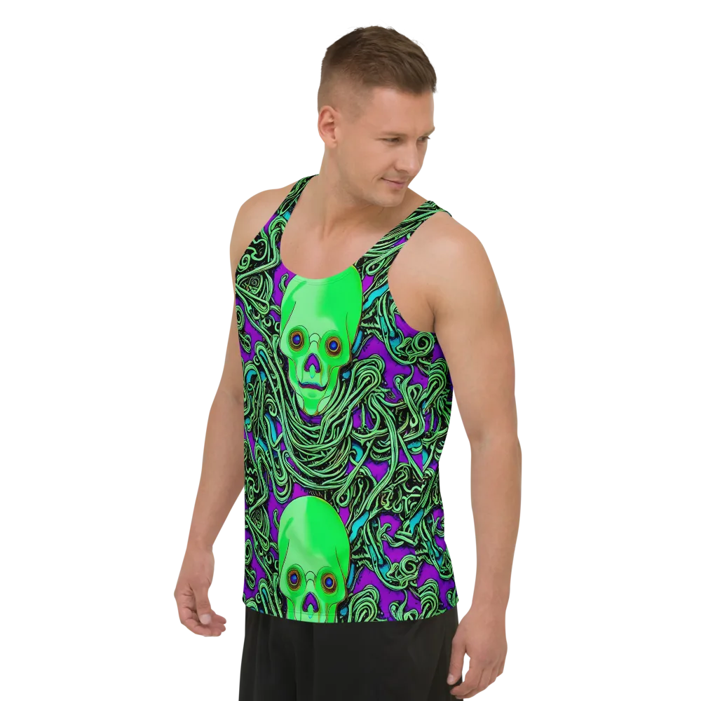 Ghostly Labyrinth on Men's Tank Top — Left Front