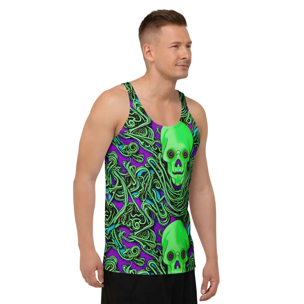 Ghostly Labyrinth on Men's Tank Top — Right Front