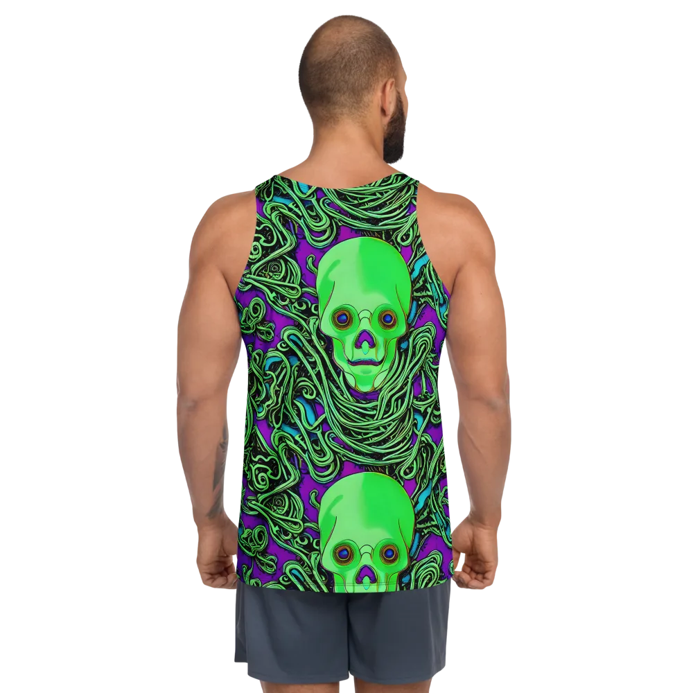 Ghostly Labyrinth on Men's Tank Top — Back