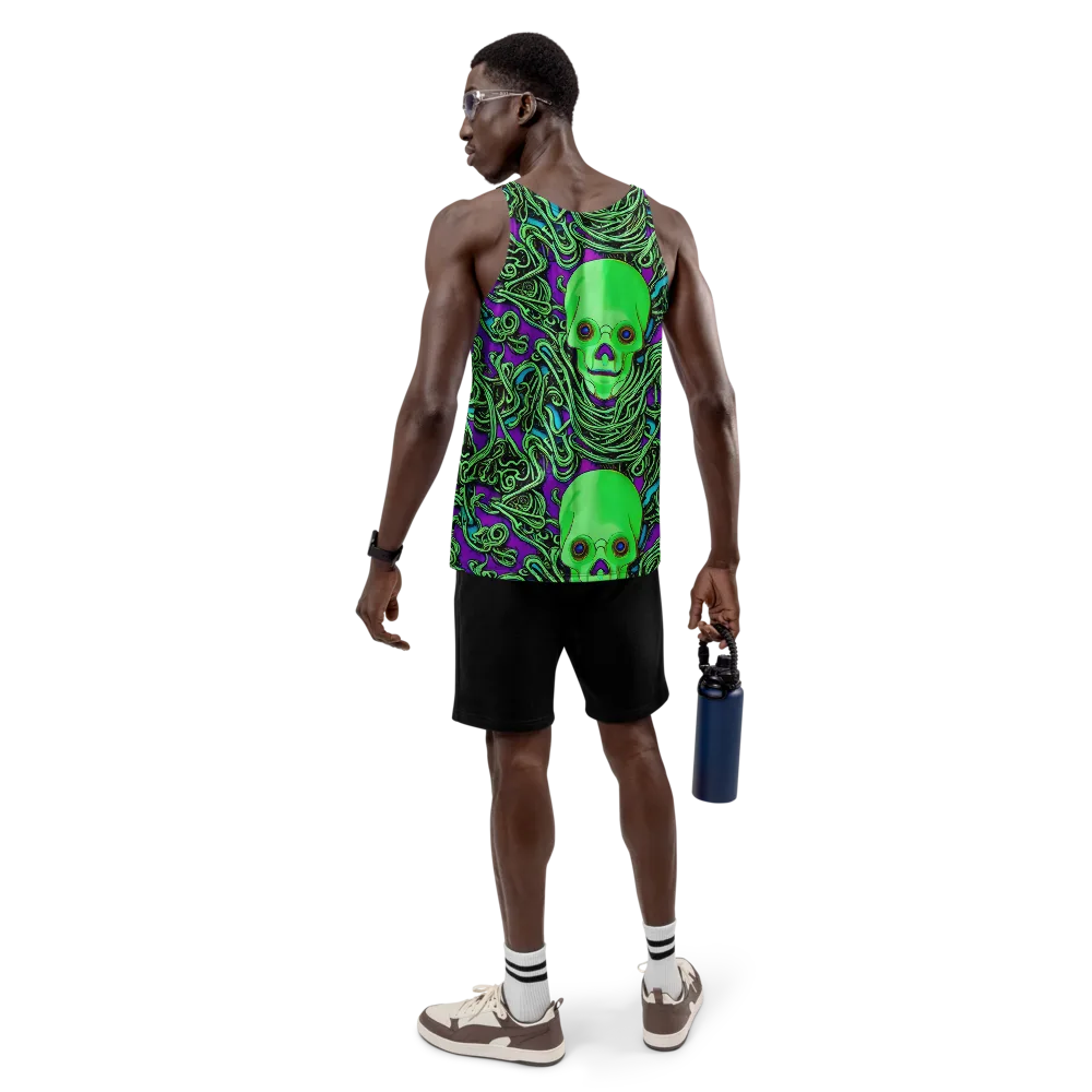 Ghostly Labyrinth on Men's Tank Top — Back
