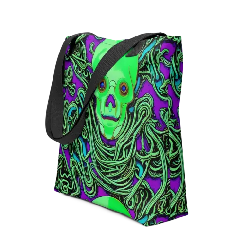 Ghostly Labyrinth on a Tote Bag