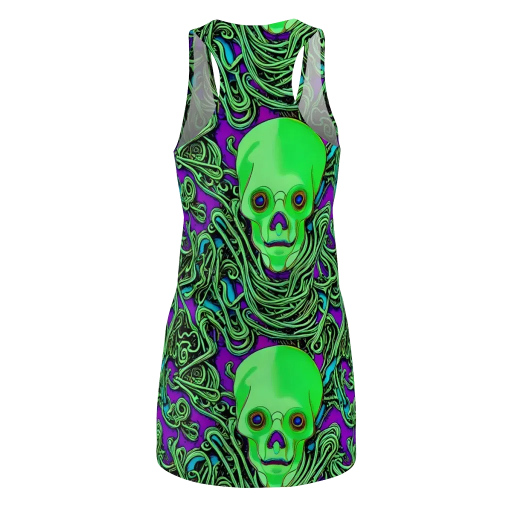 Ghostly Labyrinth on Racerback Dress — Back