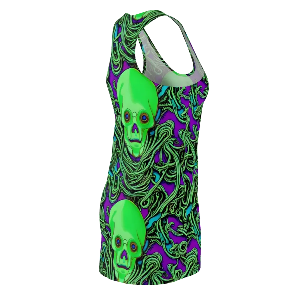 Ghostly Labyrinth on Racerback Dress — Back Side