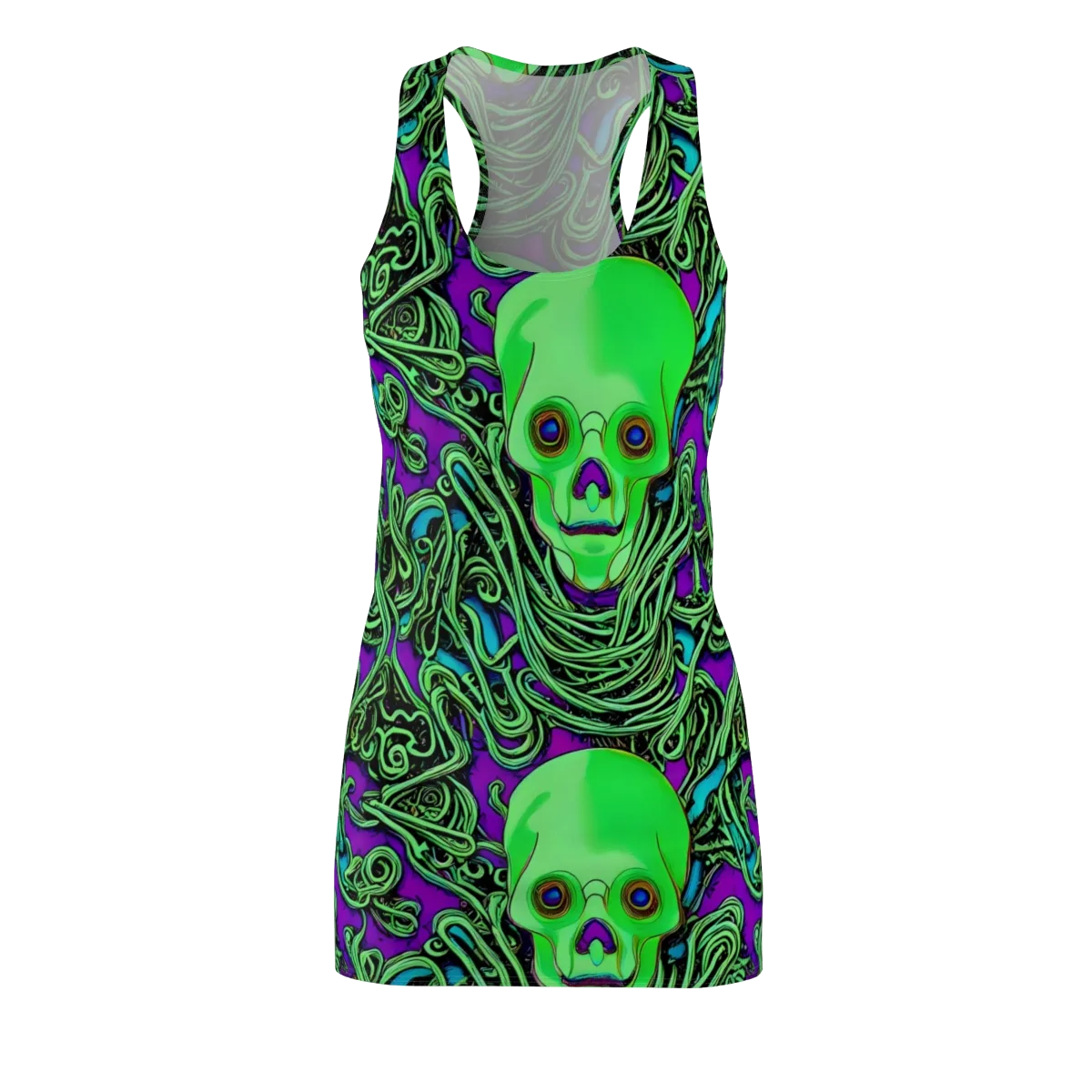 Ghostly Labyrinth on Racerback Dress — Front