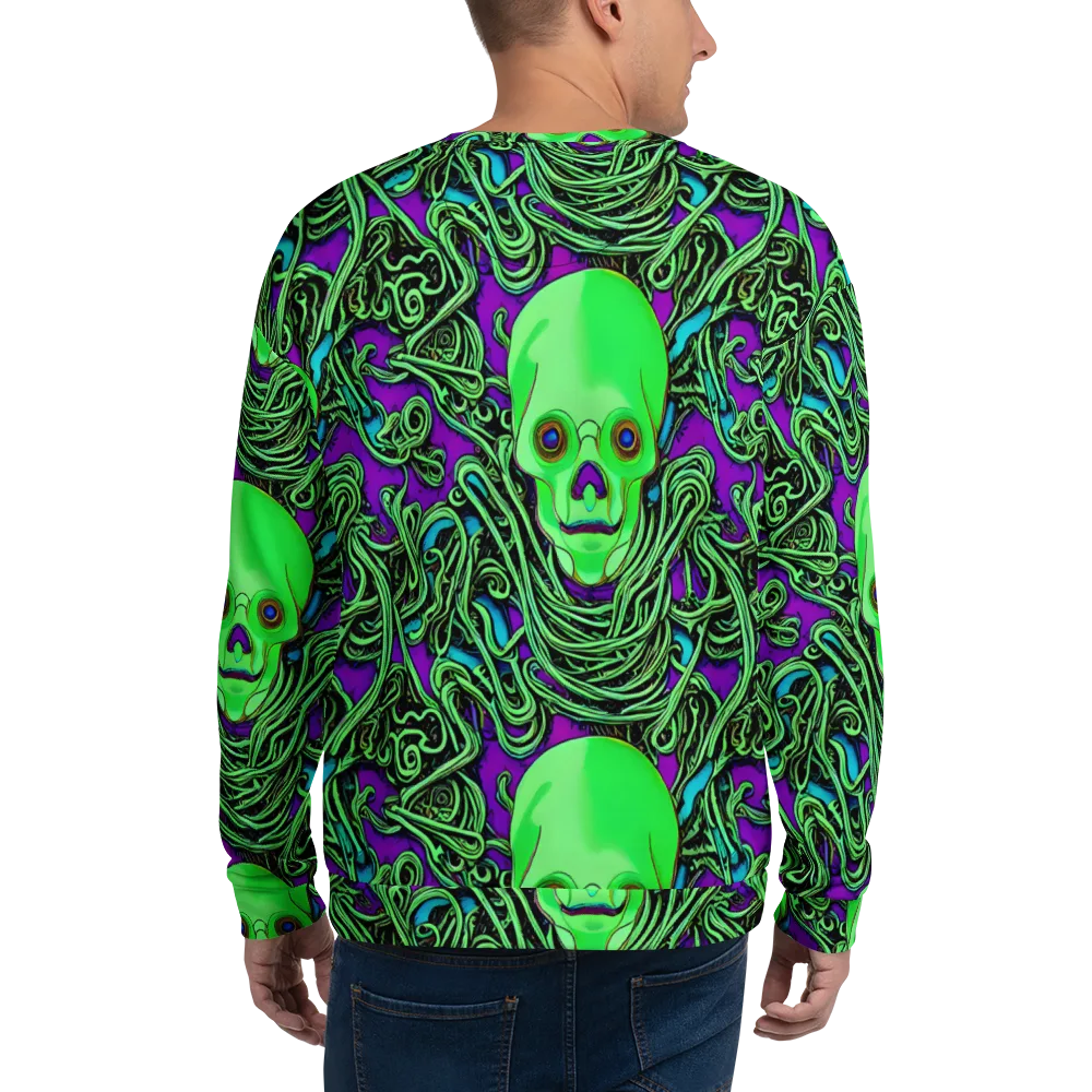 Ghostly Labyrinth on Sweatshirt — Back