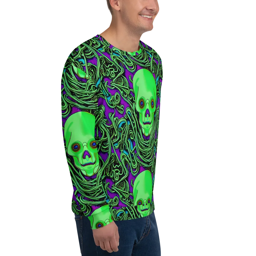 Ghostly Labyrinth on Sweatshirt — Right Front