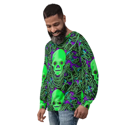 Ghostly Labyrinth on a Sweatshirt