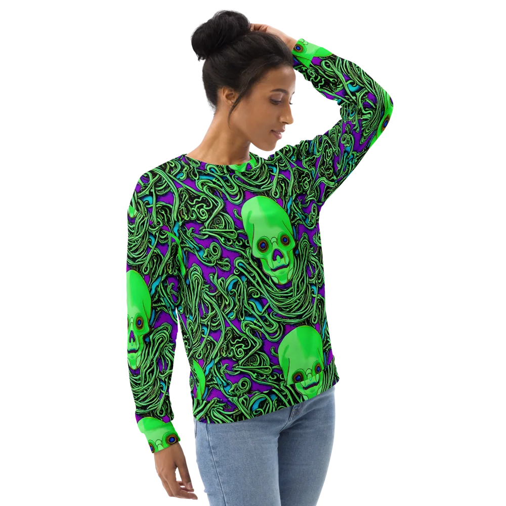 Ghostly Labyrinth on Sweatshirt — Right Front