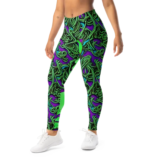 Ghostly Labyrinth on a Leggings