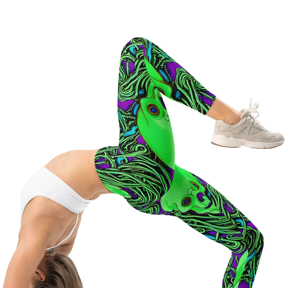 Ghostly Labyrinth on Leggings — Right