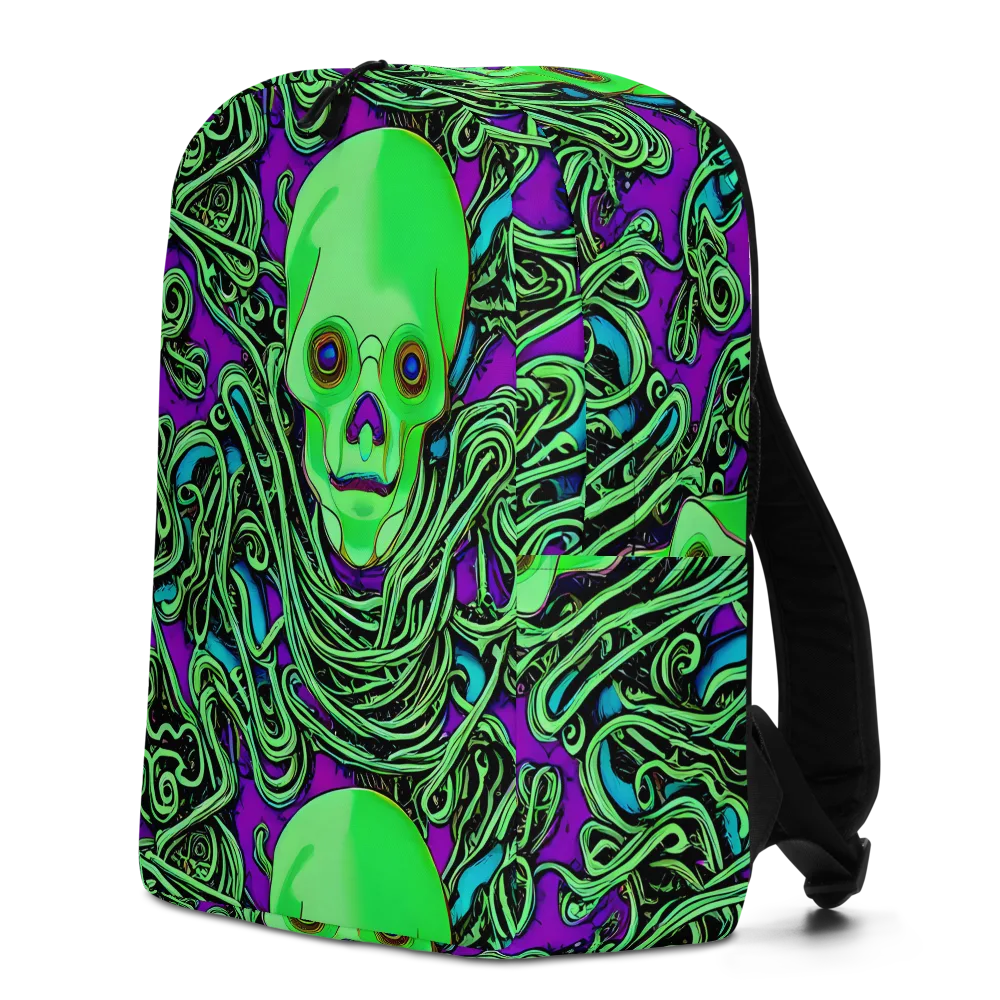 Ghostly Labyrinth on Minimalist Backpack — Left
