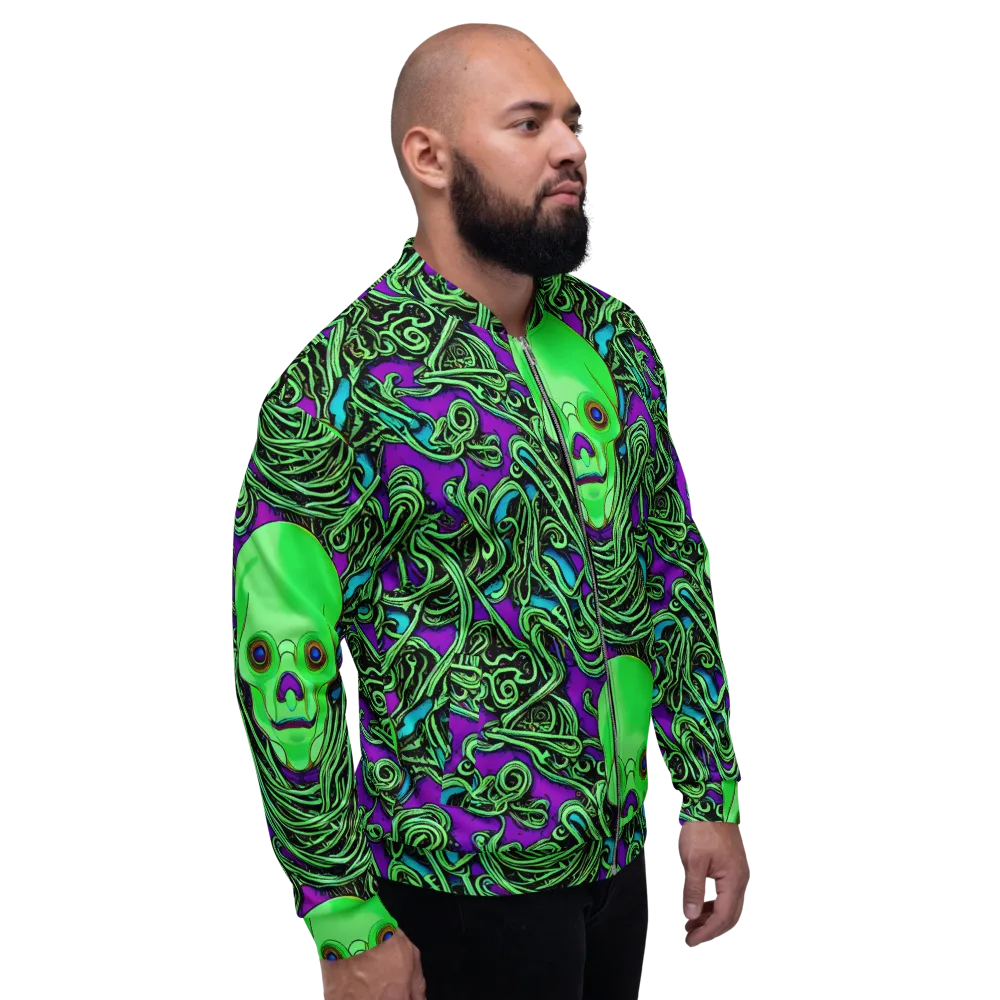 Ghostly Labyrinth on Bomber Jacket — Right