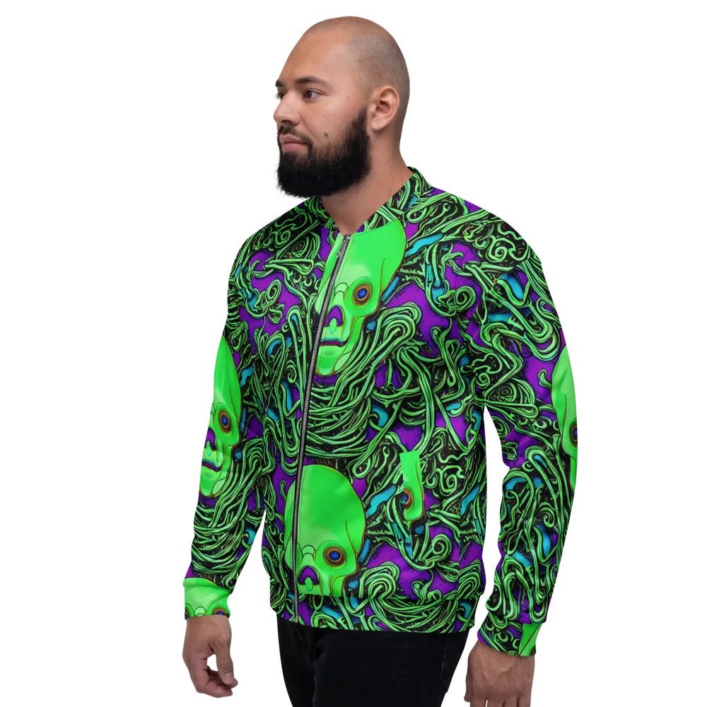 Ghostly Labyrinth on Bomber Jacket — Left
