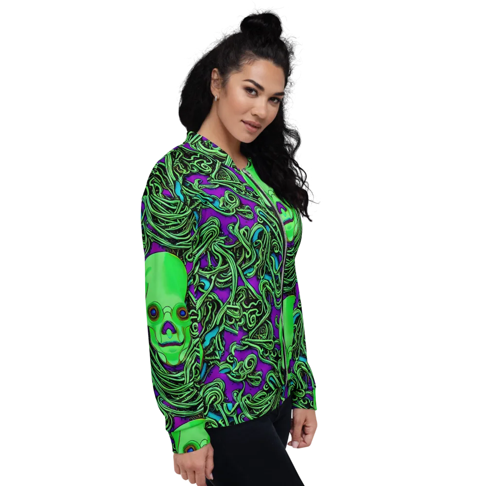 Ghostly Labyrinth on Bomber Jacket — Right