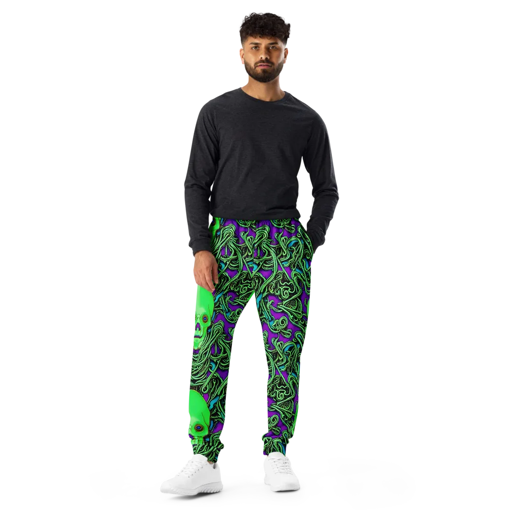 Ghostly Labyrinth on Men's Joggers — Front