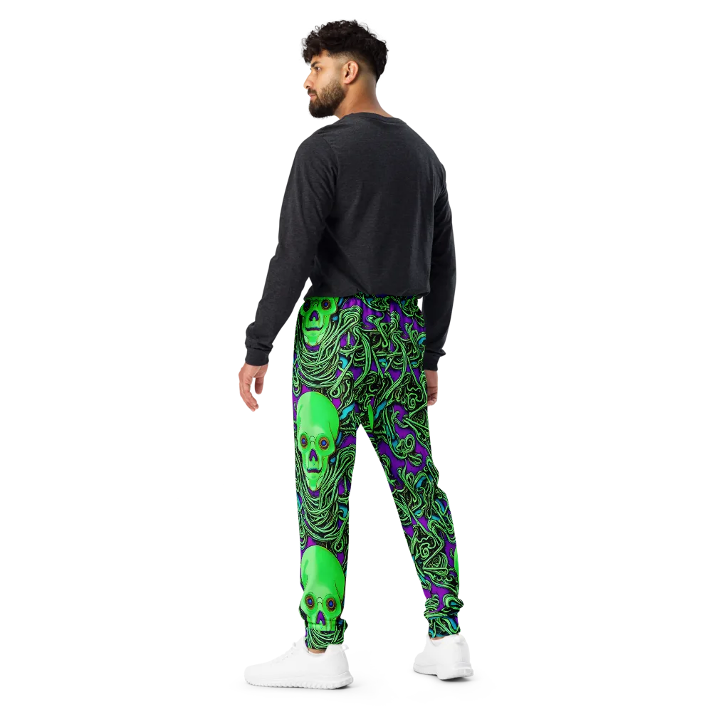 Ghostly Labyrinth on Men's Joggers — Back