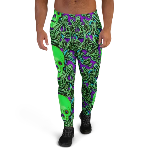 Ghostly Labyrinth on a Men's Joggers