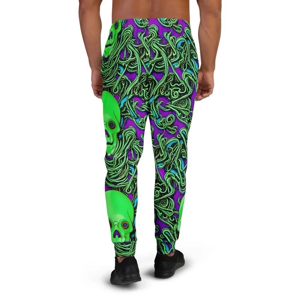 Ghostly Labyrinth on Men's Joggers — Back