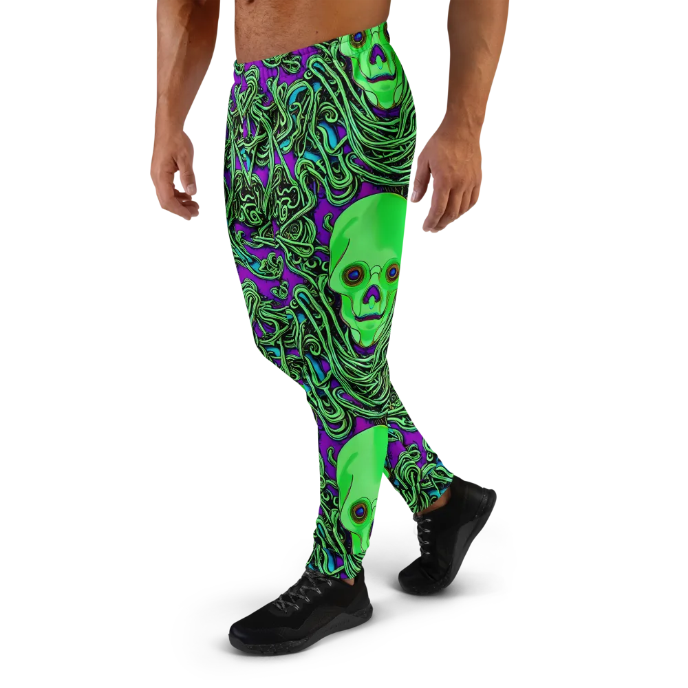 Ghostly Labyrinth on Men's Joggers — Left