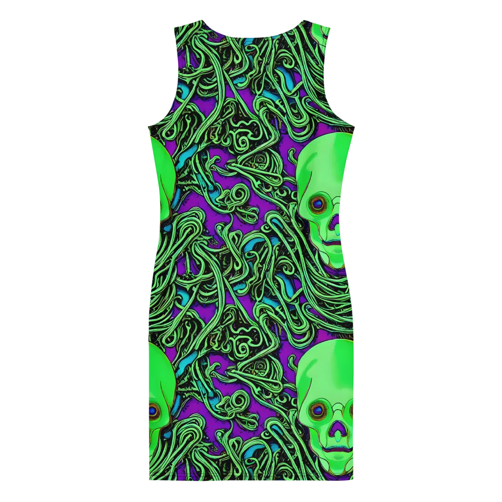 Ghostly Labyrinth on Bodycon Dress — Back