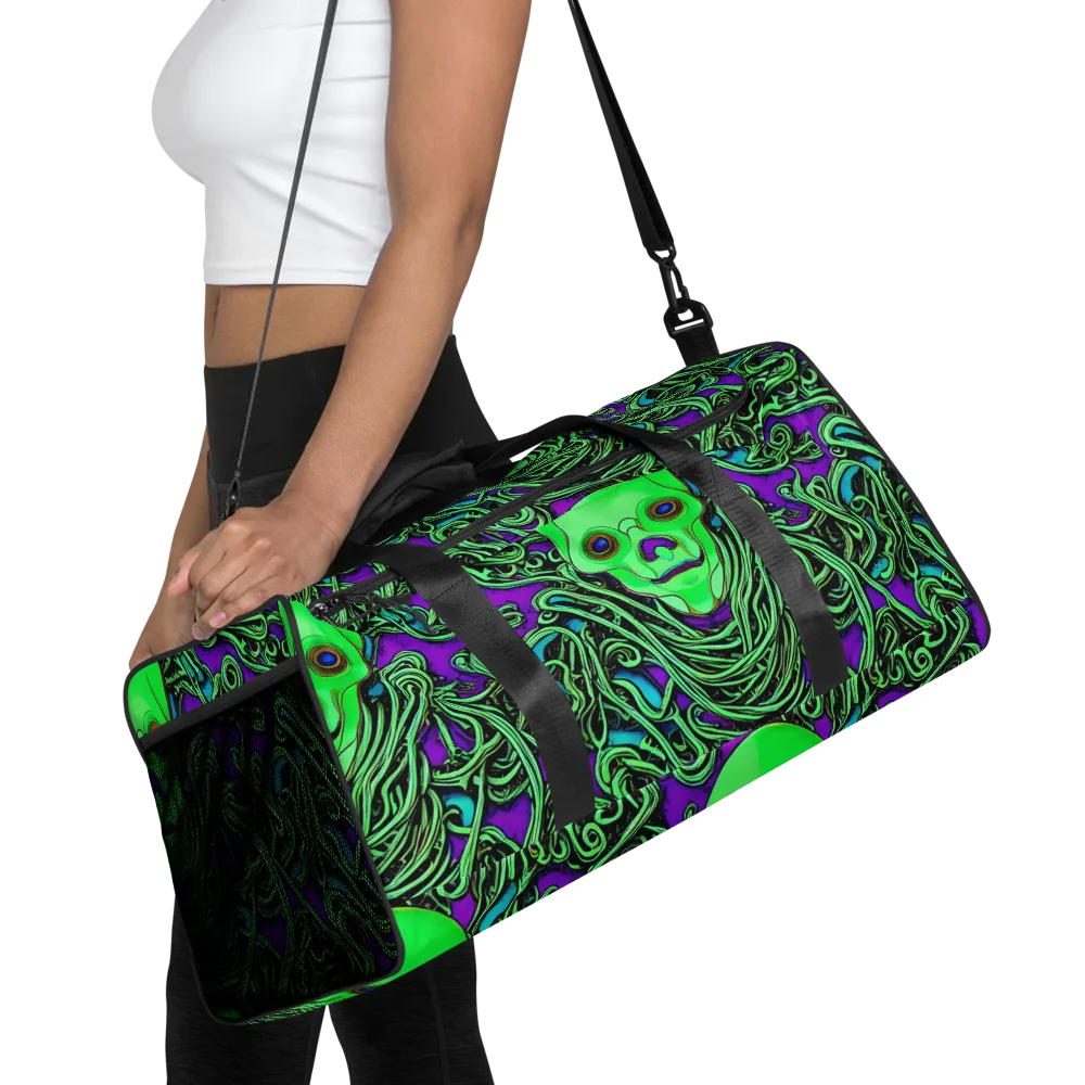 Ghostly Labyrinth on Duffle Bag — Front